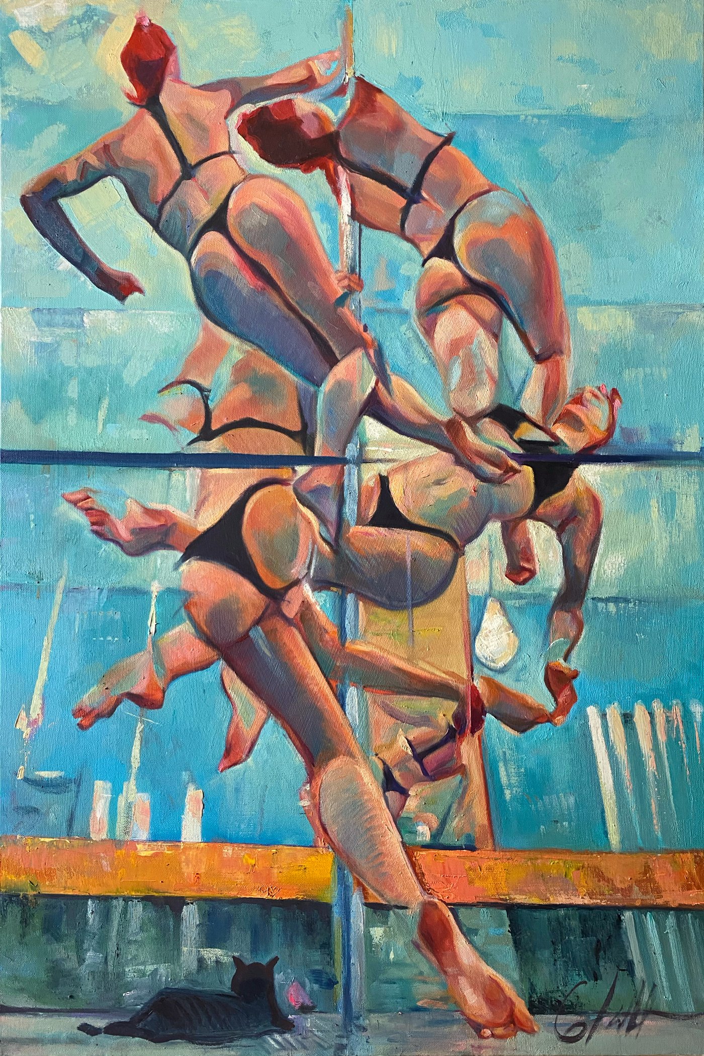 Swinging Circles of Pink