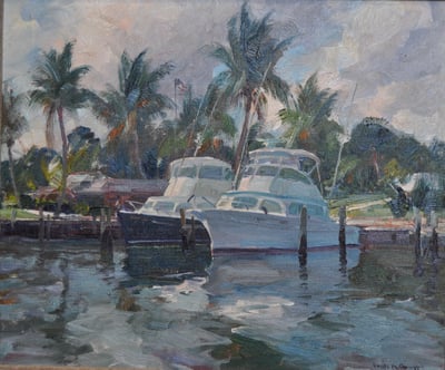 Two Boats in Outrigger Harbor