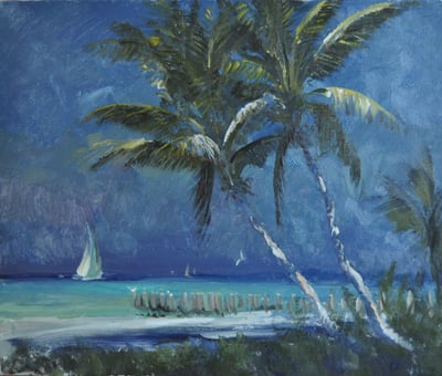 Palms Along The Gulf