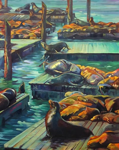 Lounging Lions