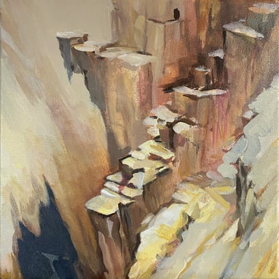 Steps Carved from Morning