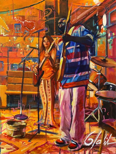Bent Strings in the Red Haze