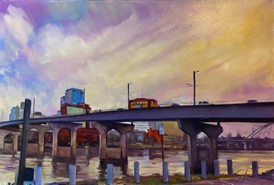 Riding Over the Arkansas River