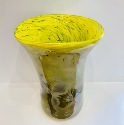 Yellow Firecracker Vase