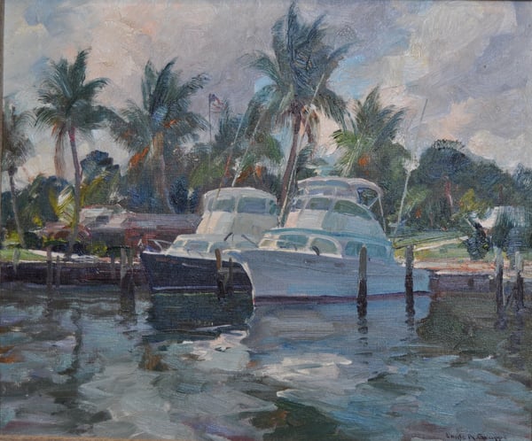 Two Boats in Outrigger Harbor