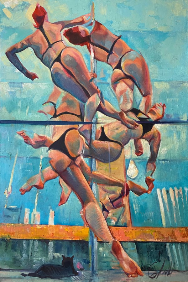 Swinging Circles of Pink