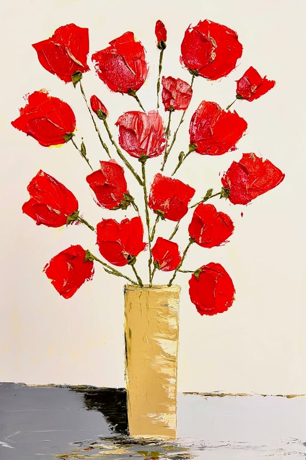 Fleurs d’atelier Rouge