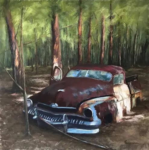 How did the Rusty Vehicle series get started?