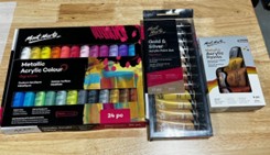 Mont Marte – Metallic Acrylic Paint Review