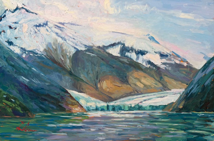 Dawes Galcier, commission, 24 x 36