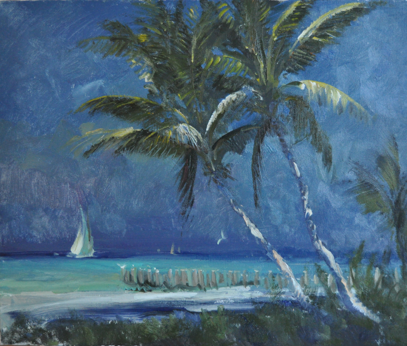 Palms Along The Gulf