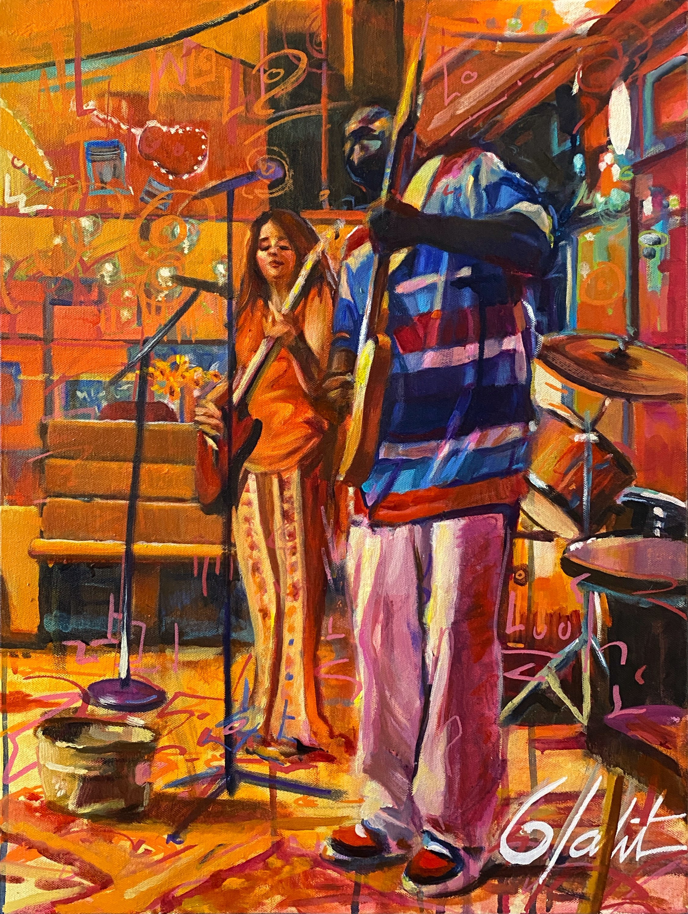 Bent Strings in the Red Haze